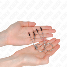 Comprar KINK Pinzas Para Pezones Fina Con Aro Plateado – Estimulación Sensorial Con Estilo Elegante-Noxtic