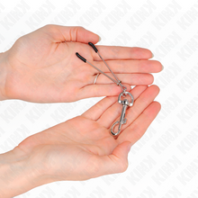 Comprar KINK Pinzas Para Pezones Fina Con Gancho Plateado 7 Cm – Diseño Elegante Para Estimulación Sensorial-Noxtic