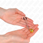 KINK - FINE NIPPLE CLAMPS WITH GOLD BELL 7 CM