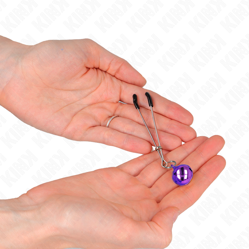 Comprar KINK Pinzas Para Pezones Violeta Con Cascabel – Diseño Elegante Para Exploración Sensorial-Noxtic