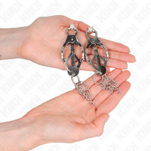 Comprar KINK Pinzas Para Pezones Con Cadenas Plateadas – Diseño Elegante Para Estimulación Sensorial-Noxtic