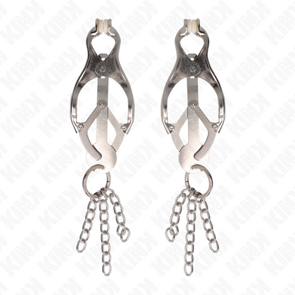 Comprar KINK Pinzas Para Pezones Con Cadenas Plateadas – Diseño Elegante Para Estimulación Sensorial-Noxtic
