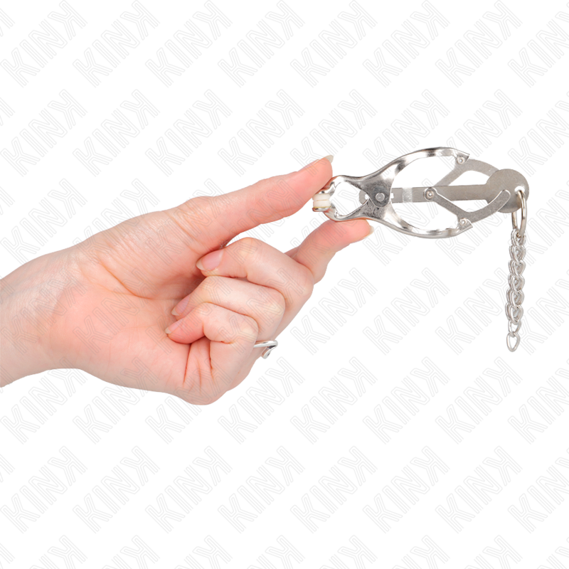 Comprar KINK Pinzas Para Pezones Con Cadenas Plateadas – Diseño Elegante Para Estimulación Sensorial-Noxtic