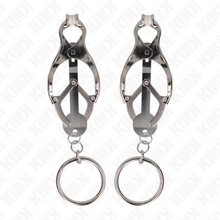 Comprar KINK Pinzas Para Pezones Estilo Japonés – Diseño Elegante Con Aros Plateados Para Experiencias Únicas-Noxtic