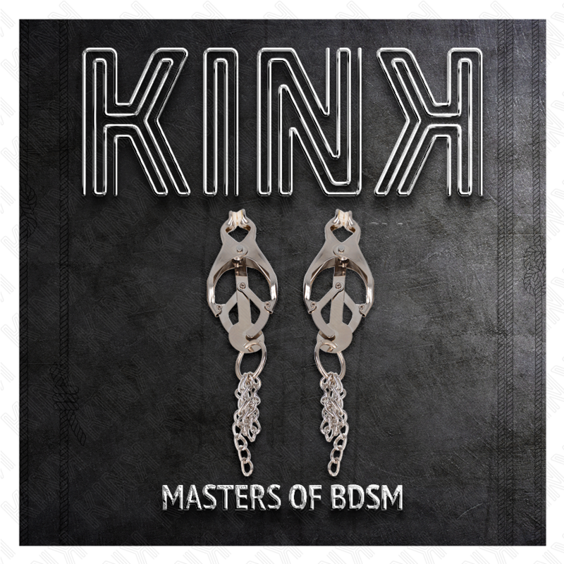 Comprar KINK Pinzas Para Pezones Con Cadenas Plateadas – Diseño Elegante Para Estimulación Sensorial-Noxtic