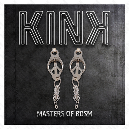 Comprar KINK Pinzas Para Pezones Con Cadenas Plateadas – Diseño Elegante Para Estimulación Sensorial-Noxtic