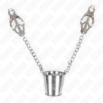 Comprar KINK Pinzas Para Pezones Con Cubo Plateado – Estímulo Sensorial Elegante Para Momentos Únicos-Noxtic
