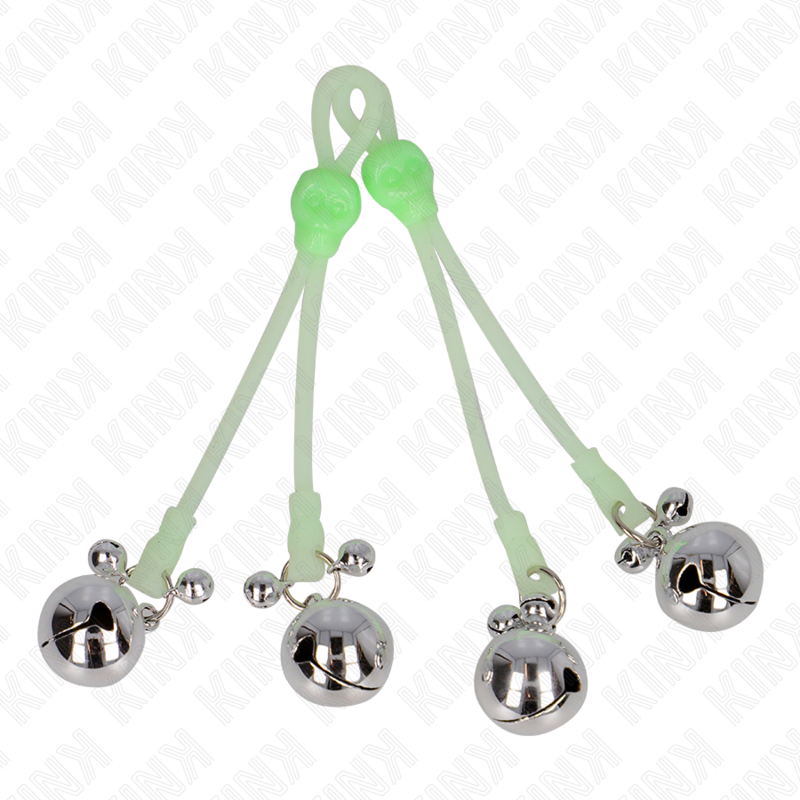 Comprar KINK Pinzas Para Pezones Luminosas – Diseño Elegante Con Cascabel Para Estimulación Sensorial-Noxtic