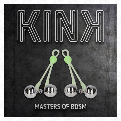 Comprar KINK Pinzas Para Pezones Luminosas – Diseño Elegante Con Cascabel Para Estimulación Sensorial-Noxtic