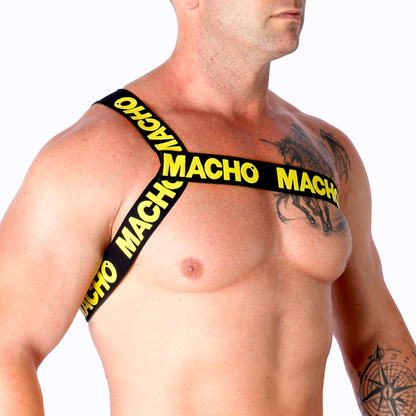 MALE - YELLOW ROMAN HARNESS S/M
