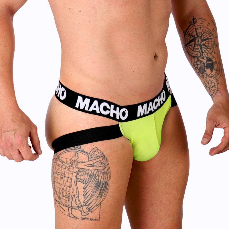 MALE - MX28FA JOCK GREEN FLUOR S