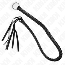 Comprar KINK Látigo De Serpiente Con Anillo De Mano Negro 65 Cm – Diseño Elegante Para Explorar Nuevas Sensaciones-Noxtic