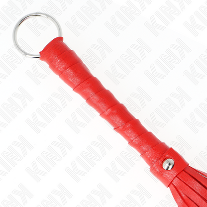 KINK Látigo Simple Mini Rojo 28 Cm – Diseño Elegante Para Exploración Sensual