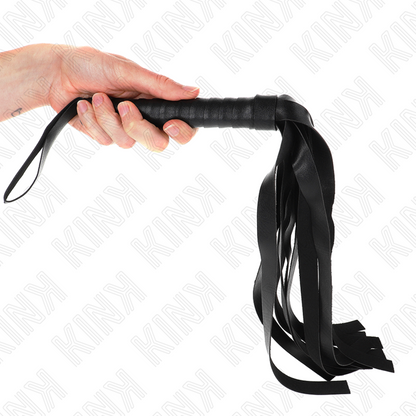 KINK Látigo De Cola Ancha Negro 48.5 Cm – Diseño Ergonómico Para Juegos Creativos