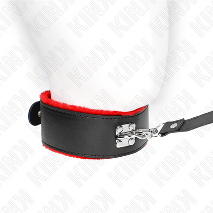 Comprar KINK Collar Con Correa Rojo De Piel – Diseño Ajustable Para Libertad Sensorial-Noxtic