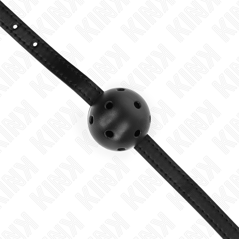KINK - BALL GAG 4.5 CM BREATHABLE SIMPLICITY BLACK 62 x 1.5 CM