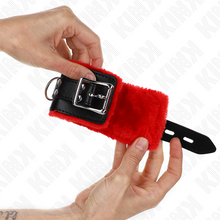 Comprar KINK Muñequeras Forradas Rojas – Diseño Ajustable Con Agujeros Cuadrados Para Comodidad Sensorial-Noxtic