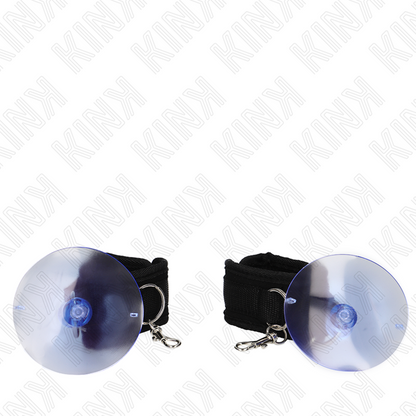 KINK - Adjustable Black Suction Cup Wristbands 29-40 cm x 5 cm