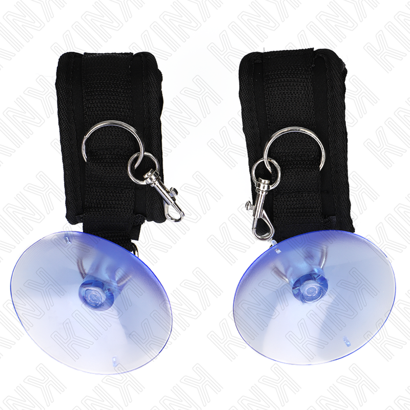 KINK - Adjustable Black Suction Cup Wristbands 29-40 cm x 5 cm