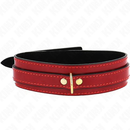 Collana regolabile KINK rosso vino – Design elegante con dettagli dorati per comfort e stile