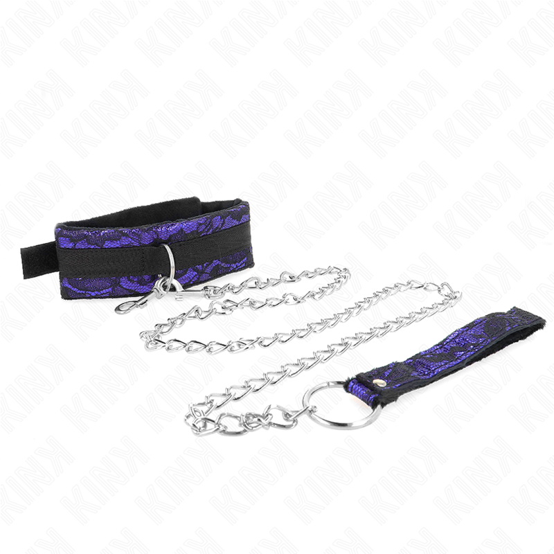 Collare guinzaglio corto in pizzo di velluto KINK - Design sofisticato per esplorare il tuo stile con sicurezza