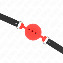 Comprar KINK Mordaza Ajustable Roja – Diseño Ergonómico Para Placer y Control en Experiencias BDSM-Noxtic