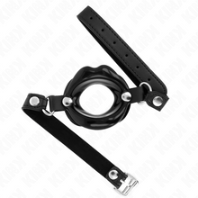 Comprar KINK Mordaza Labial 8 Cm Con Correa De Polipiel Negra – Diseño Ajustable Para Exploración Segura-Noxtic