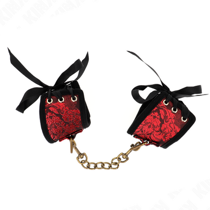 Braccialetti KINK Scandal Design Rosso Nero – Stile elegante con dettaglio fiocco per esperienze uniche
