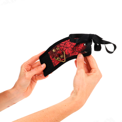 Braccialetti KINK Scandal Design Rosso Nero – Stile elegante con dettaglio fiocco per esperienze uniche