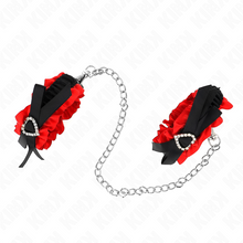 Braccialetti elastici in pizzo KINK – Design con dettagli a cuore rosso e vestibilità personalizzabile