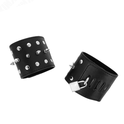 KINK - PUNK STYLE SPIKED WRISTBANDS 25 X 6 CM