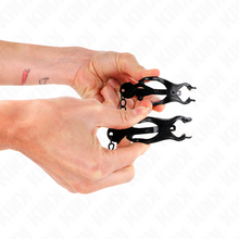 Comprar KINK Pinzas Para Pezones Estilo Japonés Con Cadena Negra – Estimulación Delicada Para Placer Intimo-Noxtic
