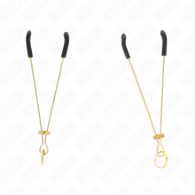 Comprar KINK Pinzas Para Pezones Dorado 7 Cm – Diseño Elegante Con Sutil Estimulación Ergonómica-Noxtic