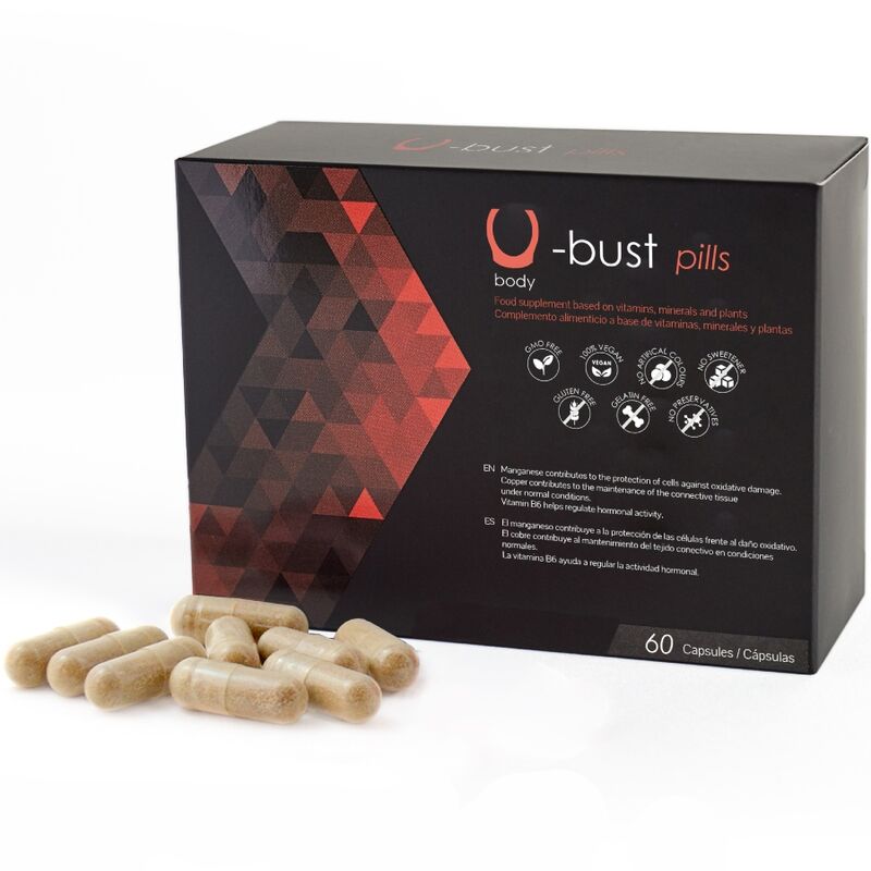 Comprar 500 Cosmetics U-Bust Cápsulas Aumento Pecho – Suplemento Natural Para Bienestar Femenino-Noxtic