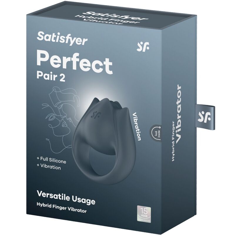 Comprar Satisfyer Perfect Pair 2 Gris – Multivibrador 2 En 1 Con Diseño Ergonómico Para Placer Compartido-Noxtic