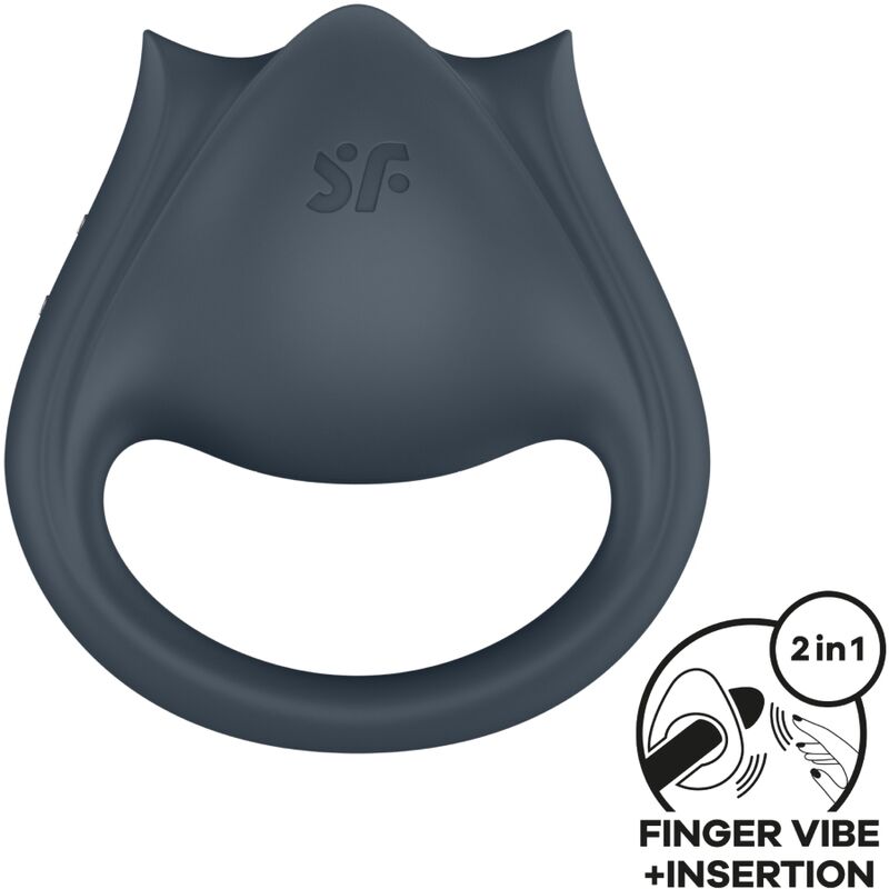 Comprar Satisfyer Perfect Pair 2 Gris – Multivibrador 2 En 1 Con Diseño Ergonómico Para Placer Compartido-Noxtic