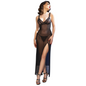 Comprar CHILIROSE CR 4723 Babydoll Largo Y Tanga Negro S – Lencería Elegante Con Diseño Sensual Para Comodidad Y Estilo-Noxtic