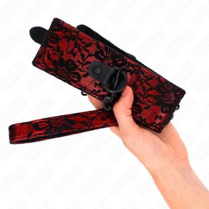 Collare con guinzaglio in pizzo KINK: accessorio elegante per stile e comfort