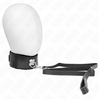 Comprar KINK Collar Con Correa De Piel Negra – Diseño Elegante Con Ajuste Personalizable De 40 A 48 Centímetros-Noxtic