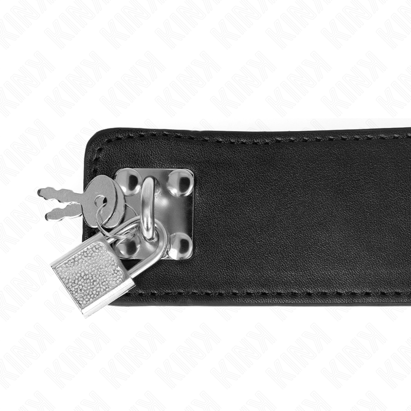 Collare con guinzaglio regolabile KINK nero: design elegante con comfort e controllo