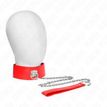 Comprar KINK Collar Con Correa Ajustable Rojo – Diseño Elegante Para Placer Confiado Y Libertad Sensorial-Noxtic