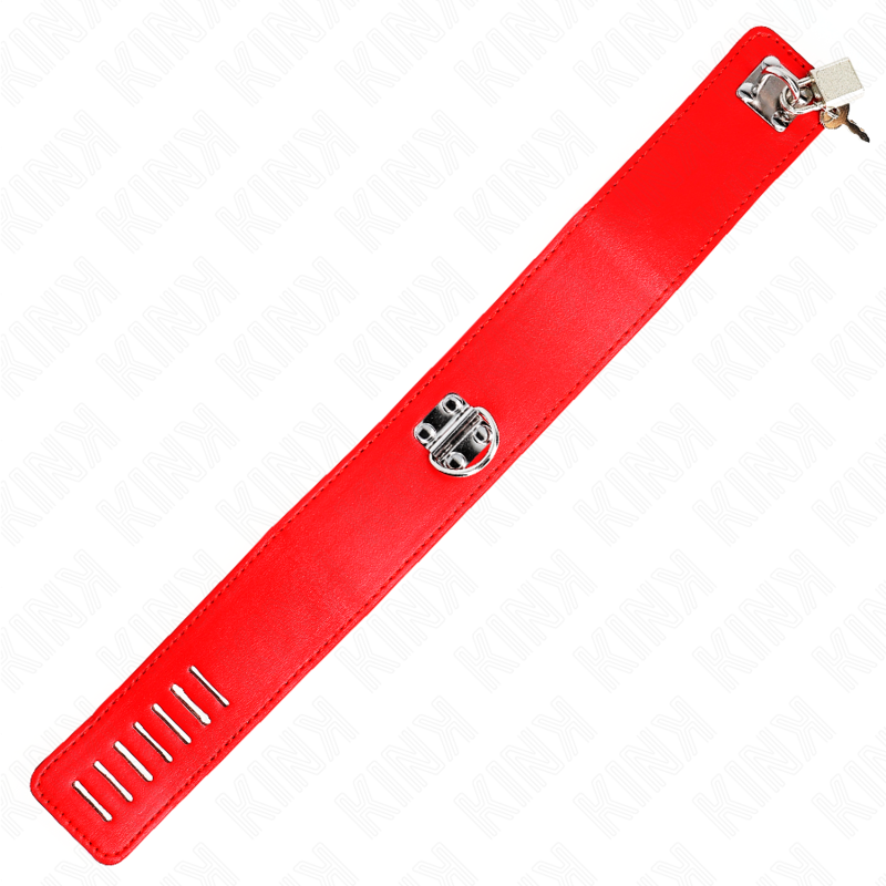 Comprar KINK Collar Con Correa Ajustable Rojo – Diseño Elegante Para Placer Confiado Y Libertad Sensorial-Noxtic