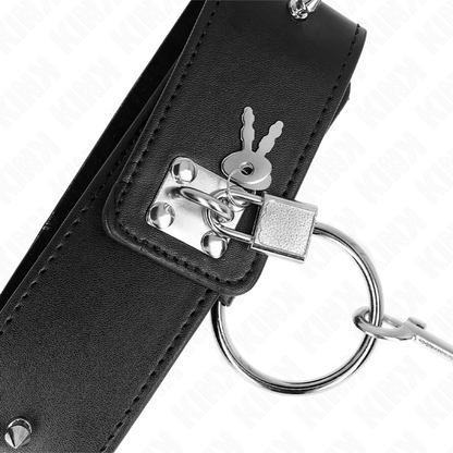 Collare con guinzaglio regolabile KINK – Design elegante con borchie per controllo e stile