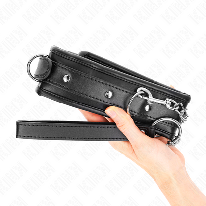 Collare KINK con guinzaglio regolabile 65 cm – Design sofisticato per comfort e controllo