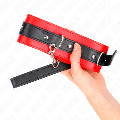 Collare guinzaglio rosso KINK 65 cm – Design elegante per esperienze sofisticate