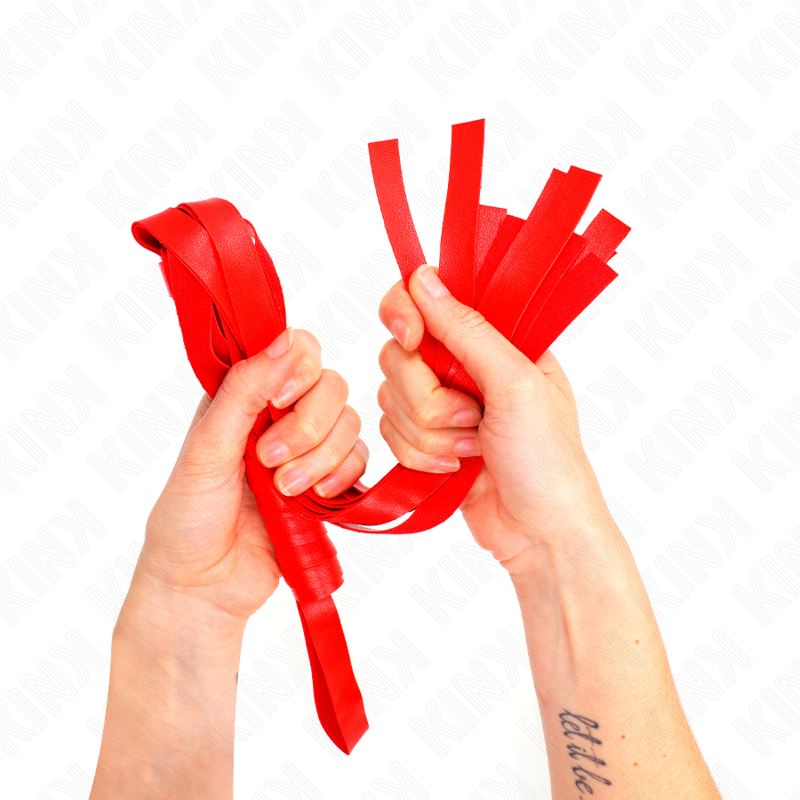 Comprar KINK Látigo De Cola Ancha Rojo 48.5 CM – Diseño Elegante Para Explorar Nuevas Sensaciones-Noxtic