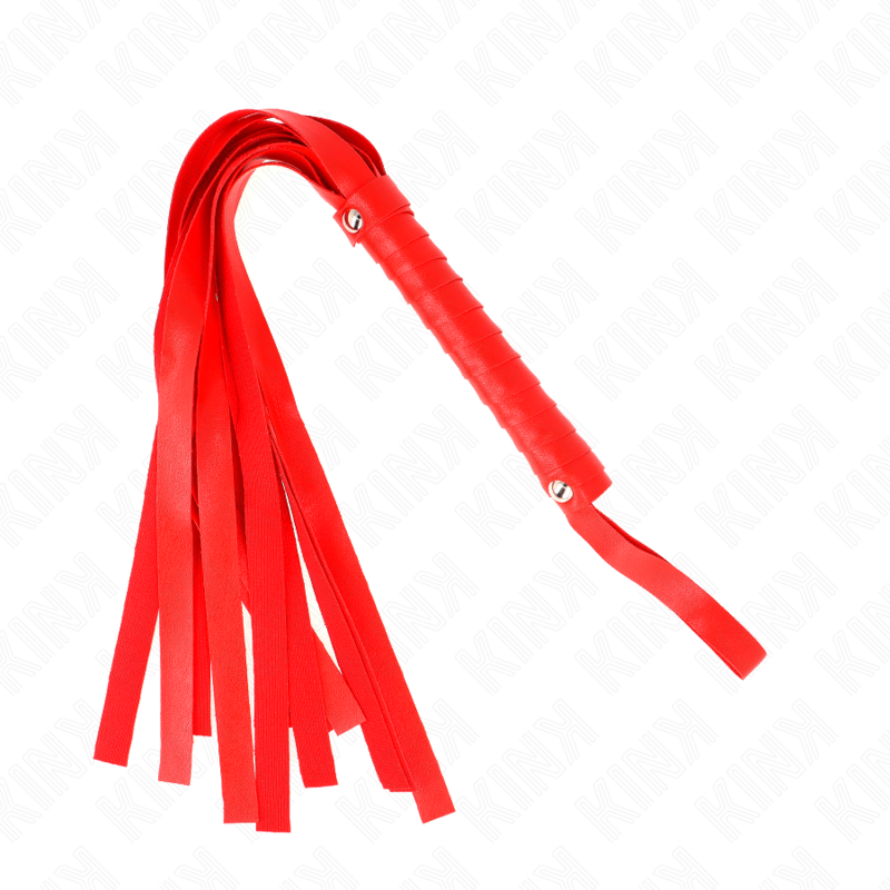 KINK Látigo De Cola Ancha Rojo 48.5 CM – Diseño Elegante Para Explorar Nuevas Sensaciones