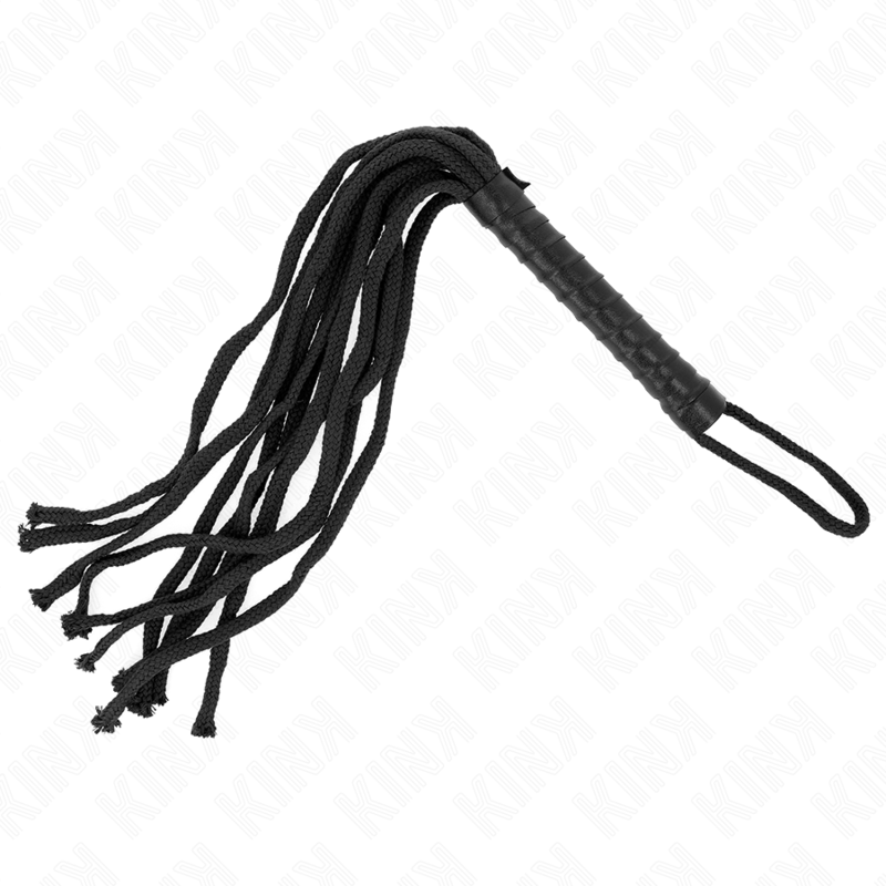 KINK Látigo De Cuerda Negro 56 Cm – Accesorio Esencial Para Explorar Nuevas Sensaciones