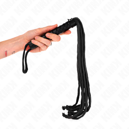 KINK Látigo De Cuerda Negro 56 Cm – Accesorio Esencial Para Explorar Nuevas Sensaciones