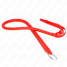 Comprar KINK Látigo De Serpiente Con Anillo De Mano Rojo 65 Cm – Diseño Elegante Para Explorar Nuevas Sensaciones-Noxtic